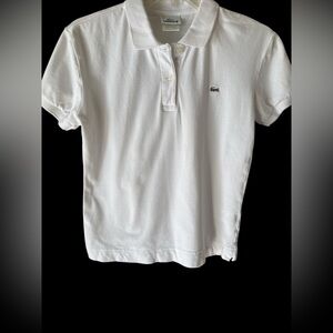 vintage Lacoste small White Polo Shirt